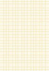 Minimalist Light Orange Grid Pattern on Cream Paper