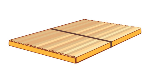 The kayamb or kayamba is a flat musical instrument made of reeds and seeds. Vector swinging idiophone in flat style. In Mauritius it is called maravanna and is used for traditional sega music.