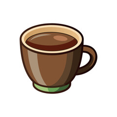 Coffee cup isolated vector template illustration
