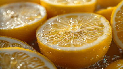 Sliced juicy orange close-up, showcasing the bright, fresh citrus interior