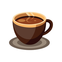 Coffee cup isolated vector template illustration