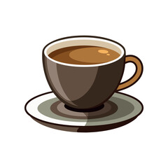 Coffee cup isolated vector template illustration