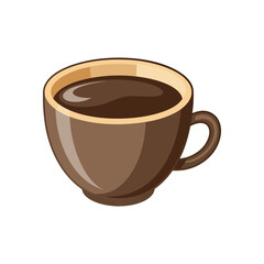 Coffee cup isolated vector template illustration