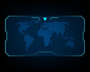 Template Game Hologram Frame Science Screen Background