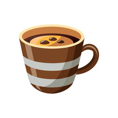 Coffee cup isolated vector template illustration