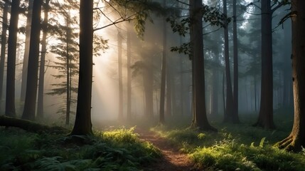 Fototapeta premium morning in the forest