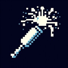 Fototapeta premium 77 Batter ASCII Art Batter depicted using ASCII characters creat