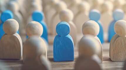 The Blue Wooden Figure