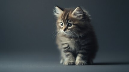 Obraz premium Adorable Kitten Portrait