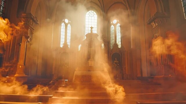 an exorcism in a church