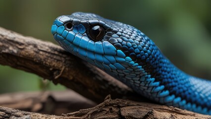 Obraz premium snake on a branch