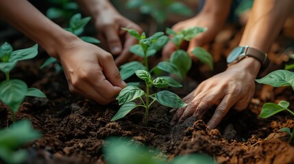 community where everyone works together to protect the environment