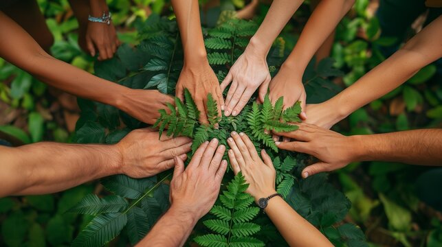 community where everyone works together to protect the environment