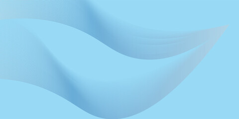 Obraz premium Abstract blue background with waves. EPS10