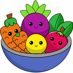 Mixed Fruit art vector