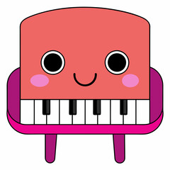 Piano  art vector illustration