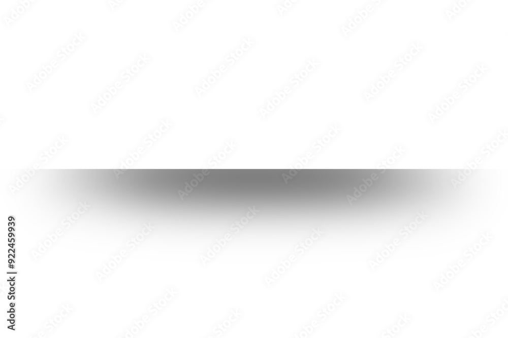 Wall mural realistic shadow effect isolated on transparent background. blur shade overlay. png shadow for desig