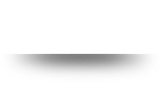 Realistic shadow effect isolated on transparent background. Blur shade overlay. PNG shadow for design
