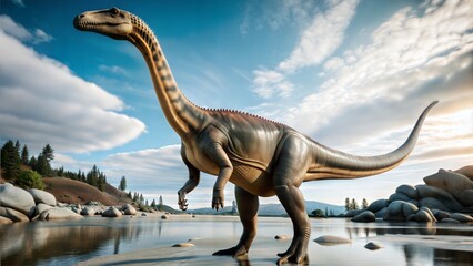 plateosaurus dinosaur background
