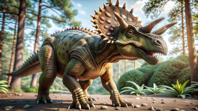 achelousaurus dinosaur background