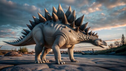 Fototapeta premium stegosaurus dinosaur background