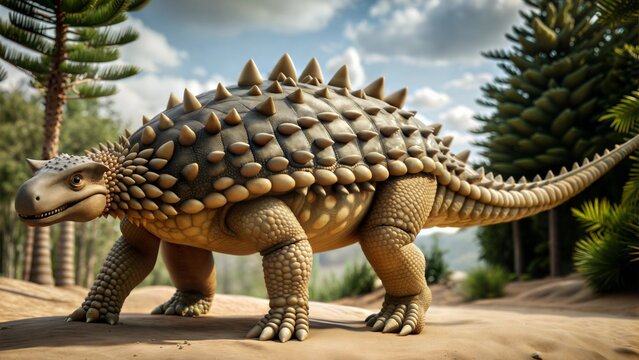 ankylosaurus dinosaur background
