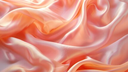 Obraz premium Silky fabric draped elegantly (focus on, softness and elegance, vibrant, Overlay, Fashion atelier)