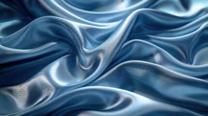 Obraz premium Softly flowing silk fabric (close up, pure luxury, futuristic, Composite, Textile mill)