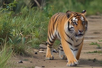 Obraz premium tiger in the water