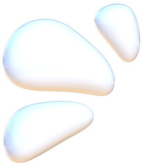 Milk splash 3D cute stationery sticker