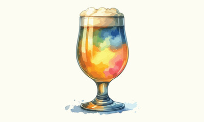 beer mug, free drink, watercolor mugs of beer, alcohol drinks, hand drawn, watercolor mugs of beer, watercolor beer mug