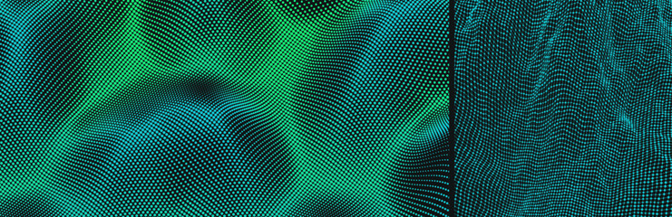 3D grid of a lattice structure . Scientific or technological background with convex shapes. Vibrant trendy texture, with blending colors. Vector illustration for advertising, marketing or presentation © Login