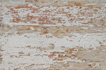 old vintage wooden surface, crumbling paint