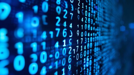 Computer screen with binary code and programming related to system engineering