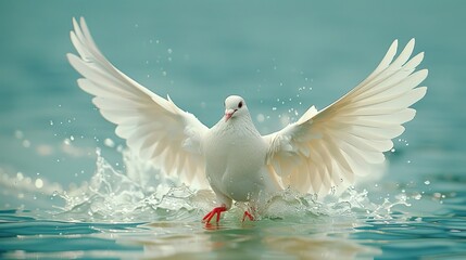 Obraz premium dove of peace high definition(hd) photographic creative image 