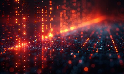 Fototapeta premium new age of data visualization data science,visual management design concept abstract background hand edited generative based.