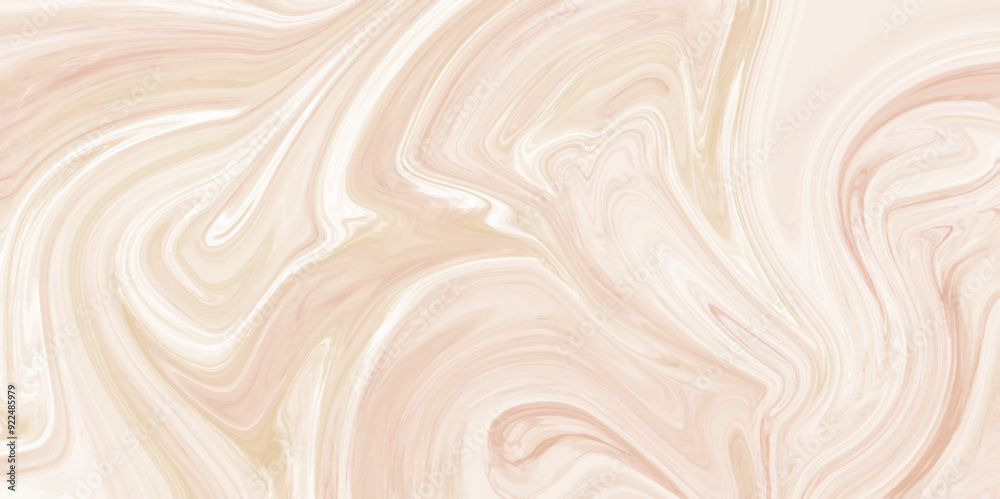 Poster abstract brown background with waves and silk. abstract soft acrylic liquid background. liquid paint