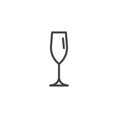 Champagne Flute line icon