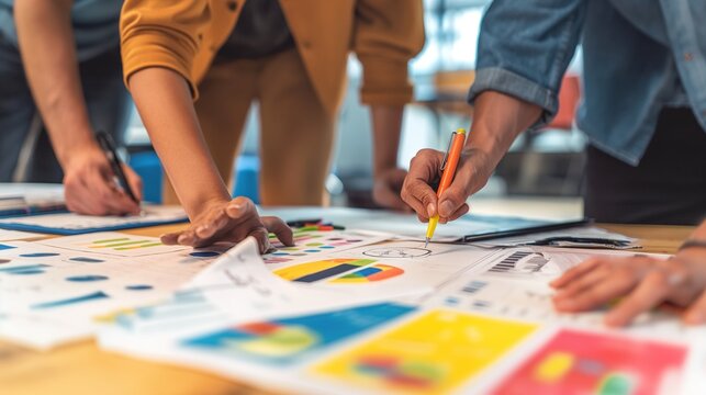 team of investors evaluating a startup's pitch deck to determine its viability