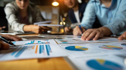 Fototapeta premium venture capitalists considering funding options