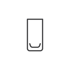 Collins glass line icon
