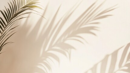 Obraz premium Elegant Palm Shadows on Wall