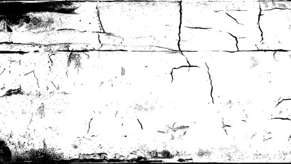 Distressed Black and White Grunge Texture Overlay