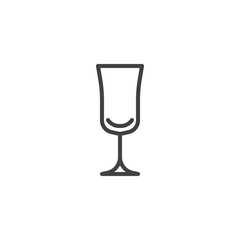 Cordial Glass line icon