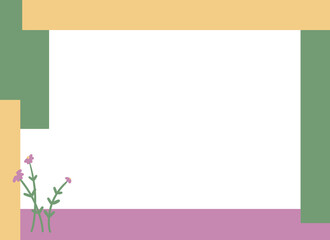 Cute frame border illustration