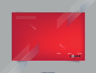Red modern abstract background design. For use in Presentation, Flyer and Leaflet, Cards, Landing. Vector illustration.