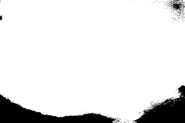 Distressed Black and White Grunge Texture Overlay