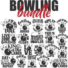 Fototapeta premium Bowling Bundle - Bowling Illustrations