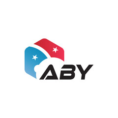 ABY letter logo design on white background. Creative  modern ABY letter logo design. Vector design.