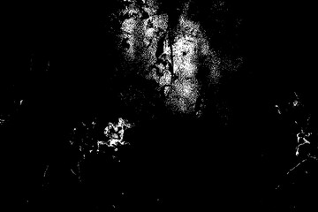 Distressed Black and White Grunge Texture Overlay